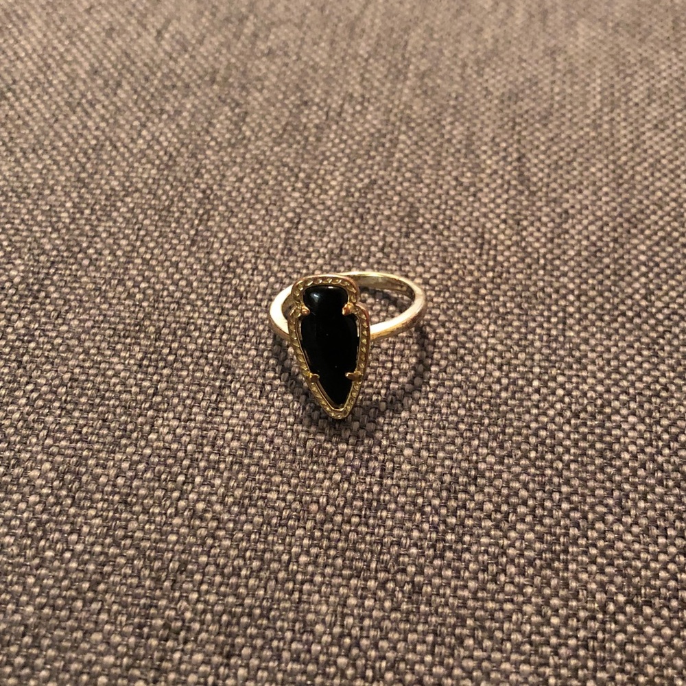 Kendra Scott Skylen Ring in Black Size 7